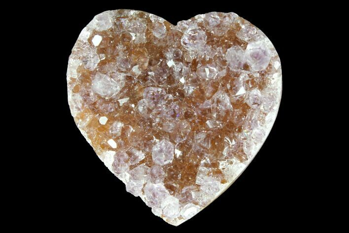 Amethyst Crystal Cluster Heart - Uruguay #128677